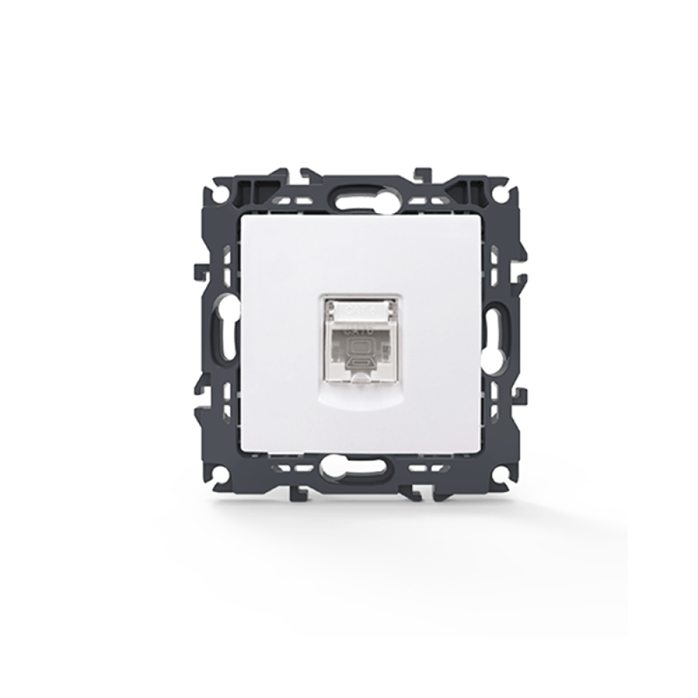 PRIME ΠΡΙΖΑ ΔΙΚΤΥΟΥ 1xRJ45 CAT6 UTP IP20 ΛΕΥΚΗ  -1000113201