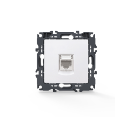 PRIME ΠΡΙΖΑ ΔΙΚΤΥΟΥ 1xRJ45 CAT6 UTP IP20 ΛΕΥΚΗ  -1000113201