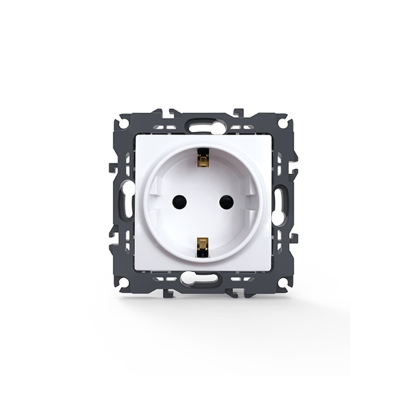 PRIME ΠΡΙΖΑ ΣΟΥΚΟ ΑΣΦΑΛΕΙΑΣ 1x2P+E 16A 250VAC IP20  ΛΕΥΚΗ  -1000116001