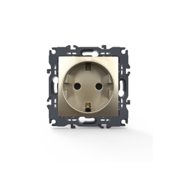 PRIME ΠΡΙΖΑ ΣΟΥΚΟ ΑΣΦΑΛΕΙΑΣ 1x2P+E 16A 250VAC IP20 MAT ΣΑΜΠΑΝΙΖΕ  -1000116004