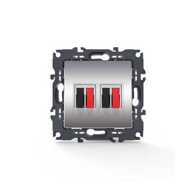 PRIME ΠΡΙΖΑ ΗΧΕΙΩΝ ΔΙΠΛΗ ΜΕ ΚΛΙΠ 36-230VAC IP20 MAT ΑΛΟΥΜΙΝΙΟ  -1000113603