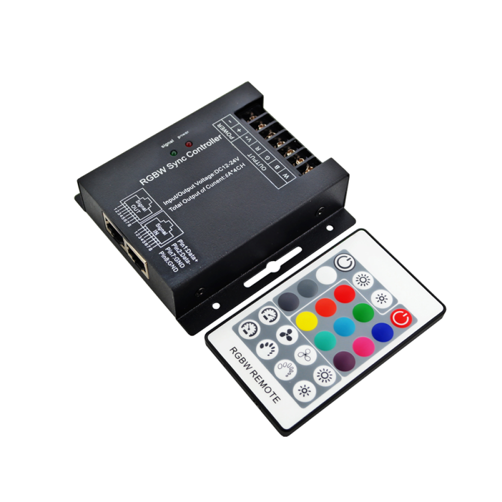 RGBW LED CONTROLLER 32A 384W/12V 768W/24V & RF REMOTE  -SZ600-RGBW