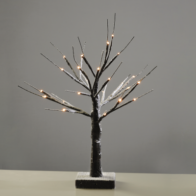 “SNOW TREE” MAYPO ΔΕΝΤΡΟ 24 LED ΛΑΜΠΑΚ ΜΠΑΤΑΡ(3xAA) ΘΕΡΜΟ ΛΕΥΚΟ IP20 45cm  -XTREBWW452A