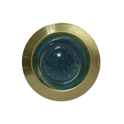 # ΣΠΟΤ Νο3181 ΧΡΥΣΟ ΜΑΤ-ΜΠΛΕ ΓΥΑΛΙ  -BS3181GMB