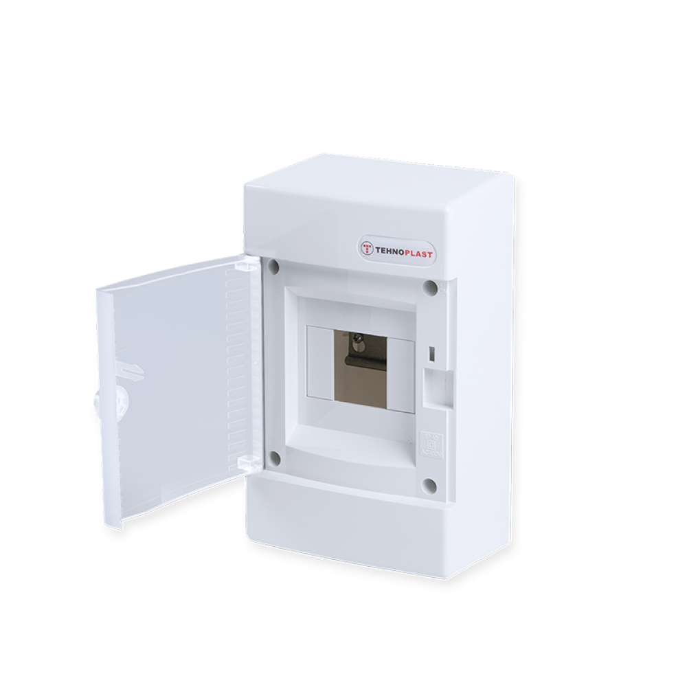 SURFACE MOUNTING FOR 4 MODULES 1 ROW WHITE DOOR  -282N4CW