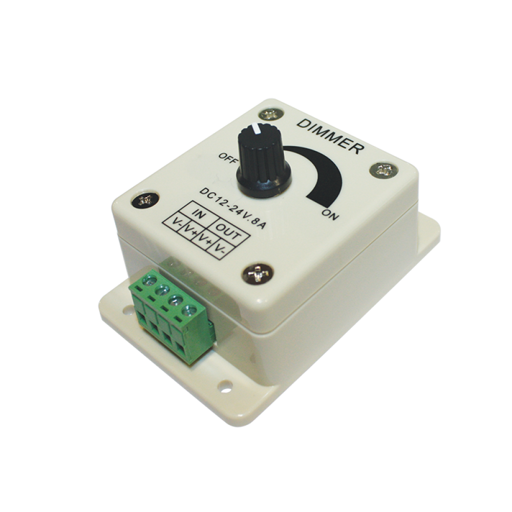 WALL MINI LED DIMMER 8A 96W/12V 192W/24V  -T1
