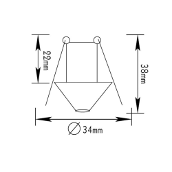 # ΣΠΟΤ ΧΩΝ. BS3153A G4 ΛΕΥΚΟ ΚΩΝΟΣ  -BS3153AW