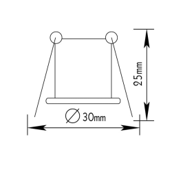 ΣΠΟΤ ΧΩΝ BS3153 G4 ΝΙΚΕΛ ΙΣΙΟ  -BS3153N