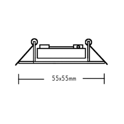 # ΣΠΟΤ ΤΕΤΡΑΓΩΝΟ 3154 MR11 ΝΙΚΕΛ  -BS3154CPMR11