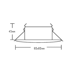 # ΣΠΟΤ Νο3406 ΤΕΤΡ/ΝΟ ΣΤΕΓ. ΧΡ.ΜΑΤ  -BS3406GM