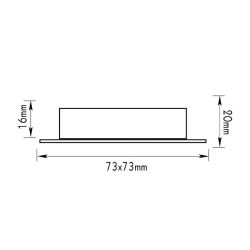 # ΣΠΟΤ ΤΕΤΡ/ΝΟ 820 G4 ΜΕ ΓΥΑΛΙ ΧΡΥΣΟ ΜΑΤ  -BS820GM