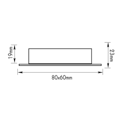 ΣΠΟΤ ΧΩΝ ΠΑΡ/ΜΟ 823 G4 ΝΙΚΕΛ ΜΑΤ  -BS823NM