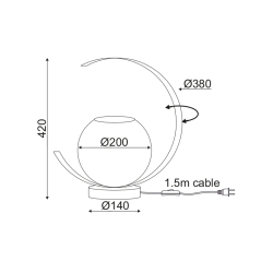 Φωτιστικό Επιτραπέζιο IPARELLE DCR17501T