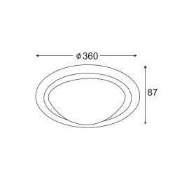 Πλαφονιέρα Ακρυλική VALLETTA DL250L