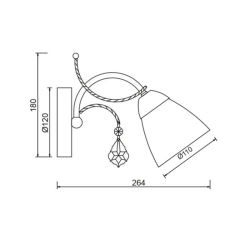 Φωτιστικό Τοίχου QUINCE DLA12121