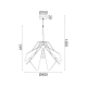 Κρεμαστό Φωτιστικό NETTO ORIGAMI EF39P145WH