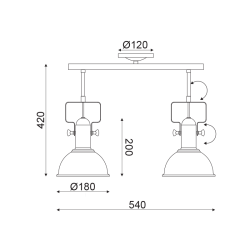 Φωτιστικό Οροφής NETTO RIVIERA EG167072CB