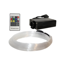 LED 16W FIBER OPTIC KIT 0,75mm 25x2-3-4-5m & RF REMOTE  -FIB01