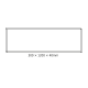 CEILING ALUM FRAME 30x120x4cm FOR PILO LED PANELS (NO SCREWS)  -FR301204