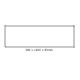 CEILING ALUM FRAME 30x120x6.5cm FOR OTIS*N, ROVE, DEBA & TREGO LED PANELS (WITH SCREWS)  -FR3012065