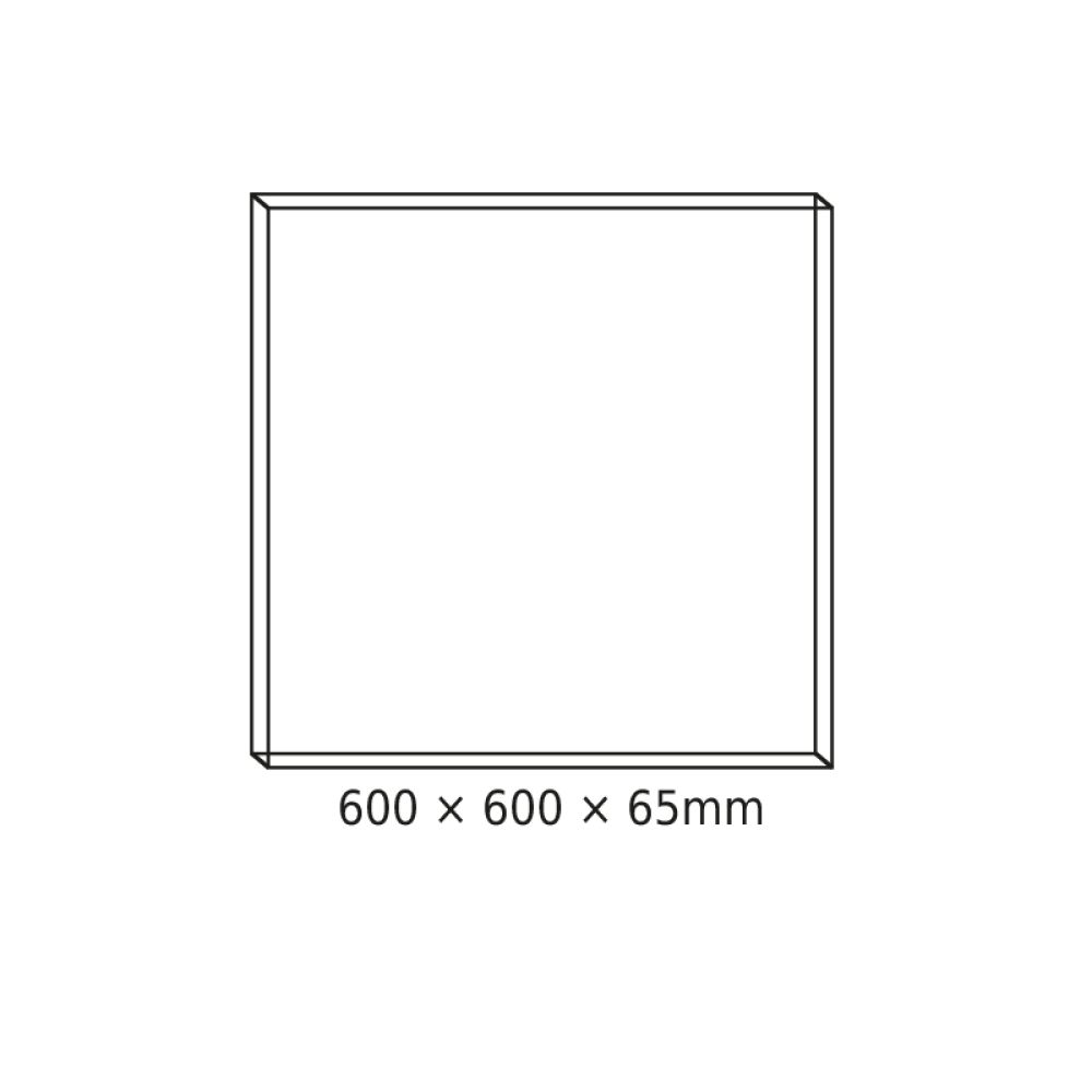 NETTO CEILING ALUM FRAME 60x60x6.5cm FOR OTIS, OTIS*N, PILO & ROVE LED PANELS (WITH SCREWS)ΠΑΡΑΓΩΓΗΣ  -FR606065P