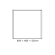 NETTO CEILING ALUM FRAME 60x60x6.5cm FOR OTIS, OTIS*N, PILO & ROVE LED PANELS (WITH SCREWS)ΠΑΡΑΓΩΓΗΣ  -FR606065P
