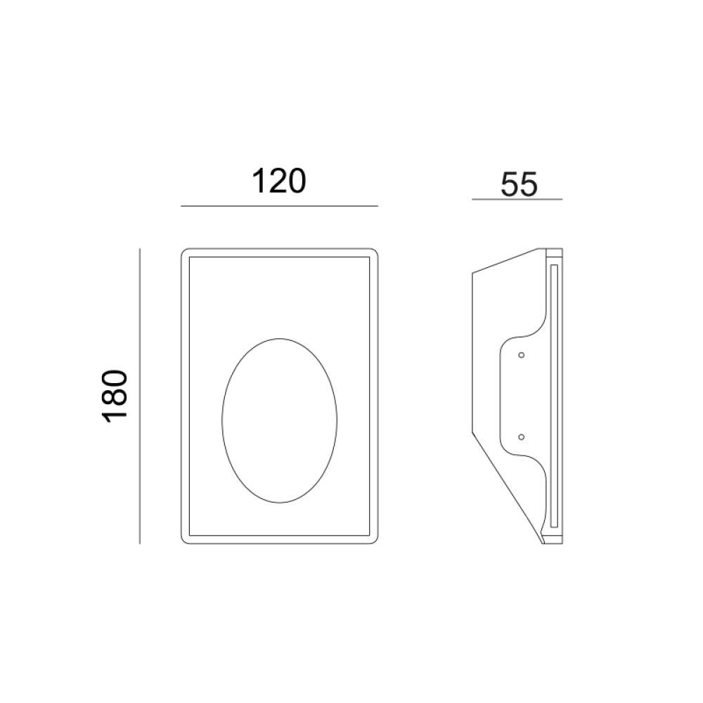 Χωνευτό Φωτιστικό Τοίχου Rosie LED 1.5W 3000K G8009LED