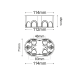 FL.MOUNT.JUNCT.HOLLOW WALLS BOX 3 MODULES  -GR10030