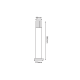 NETTO POLE 90CM CLEAR 2W LED 3000K 230V GREY  -HA5504T900