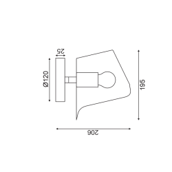 Επιτοίχιο Φωτιστικό MONET HM481W21WH