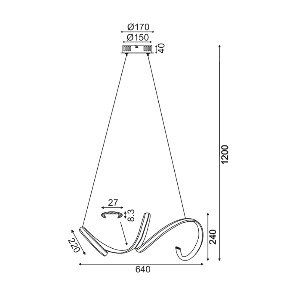 Φωτιστικό Οροφής LED CLEO HM91LEDP64WH