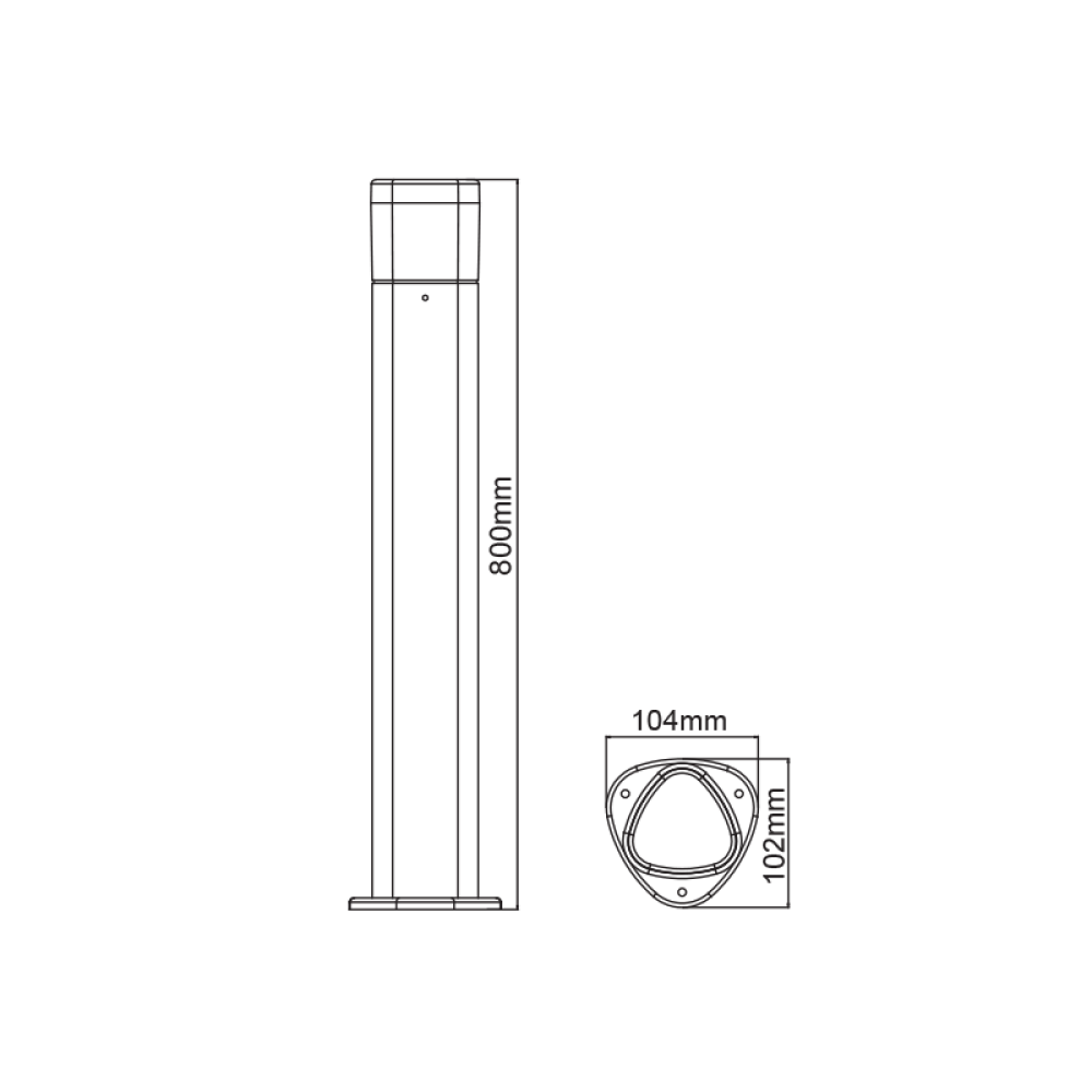 Φωτιστικό Δαπέδου Κήπου LED LG3703G-800