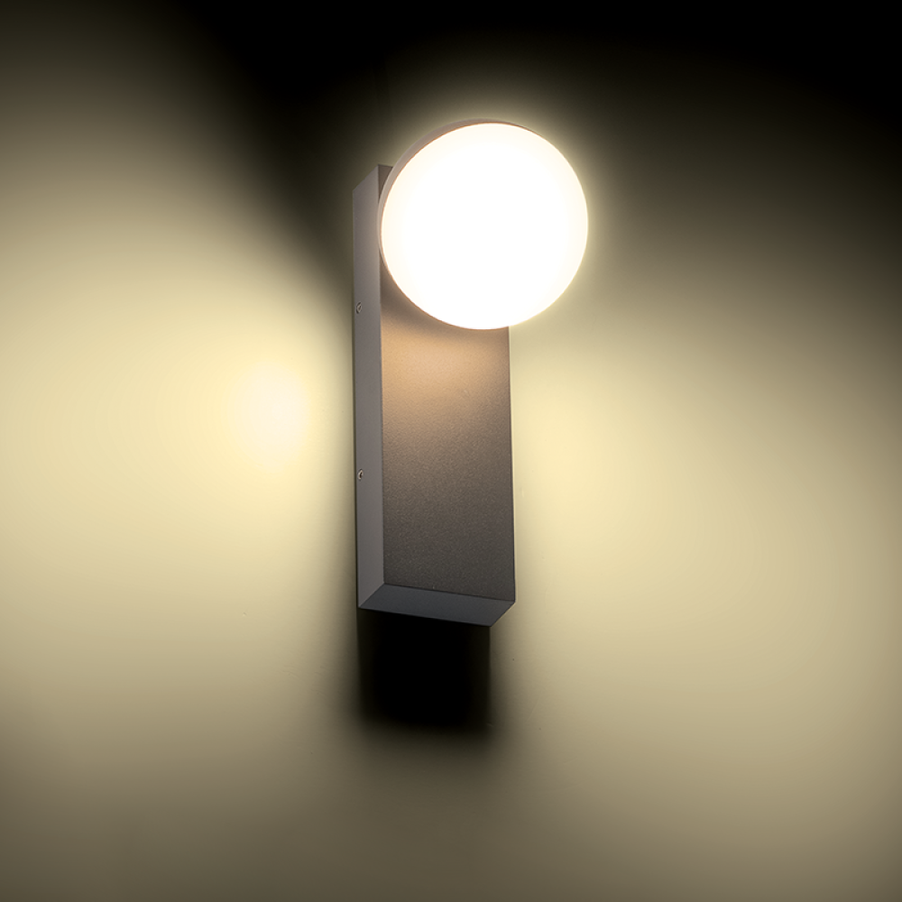 Φωτιστικό Τοίχου Εξωτερικού Χώρου Dego LED Σκούρο Γκρι​ LG5891G