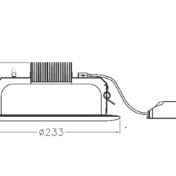 NETTO Φ/Σ ΧΩΝ. ΟΡΟΦ. 20W 2700K 44LEDs EPISTAR 1870Lm IP44 SMD5730  -LUM2027S
