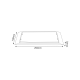 MAINTAINED EMERGENCY LED SMD LUMINAIRE 4W 3HRS 300LM 4000K 230V IP65  -MAZOR440