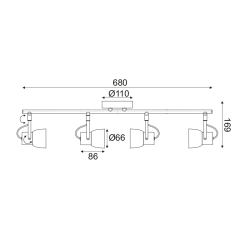 Φωτιστικό Οροφής Σποτ PEPPER MC171154