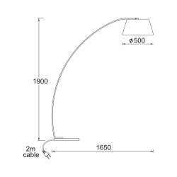 Επιδαπέδιο Φωτιστικό LENNON MF11185BK
