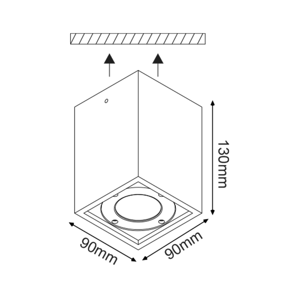 Σποτ Οροφής AGNES Λευκό MK163130SW