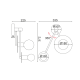 Φωτιστικό Τοίχου Δίφωτο CLOCK OD742W74WM