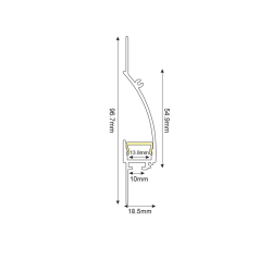 Προφίλ Αλουμινίου BROCK P173U 