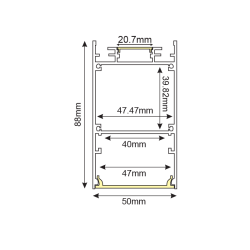 Προφίλ Αλουμινίου SIEN P288U 