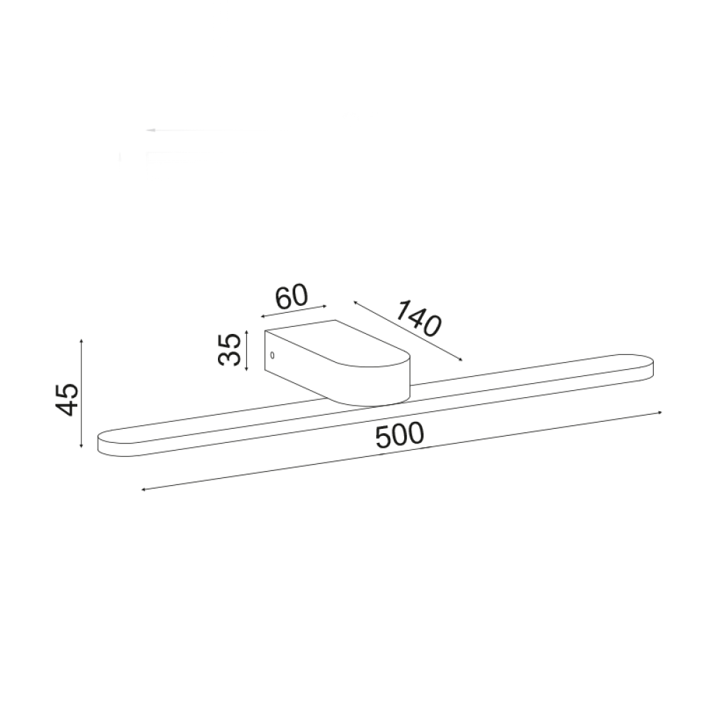 Φωτιστικό Τοίχου LED PHOEBE PN11LEDW50BK