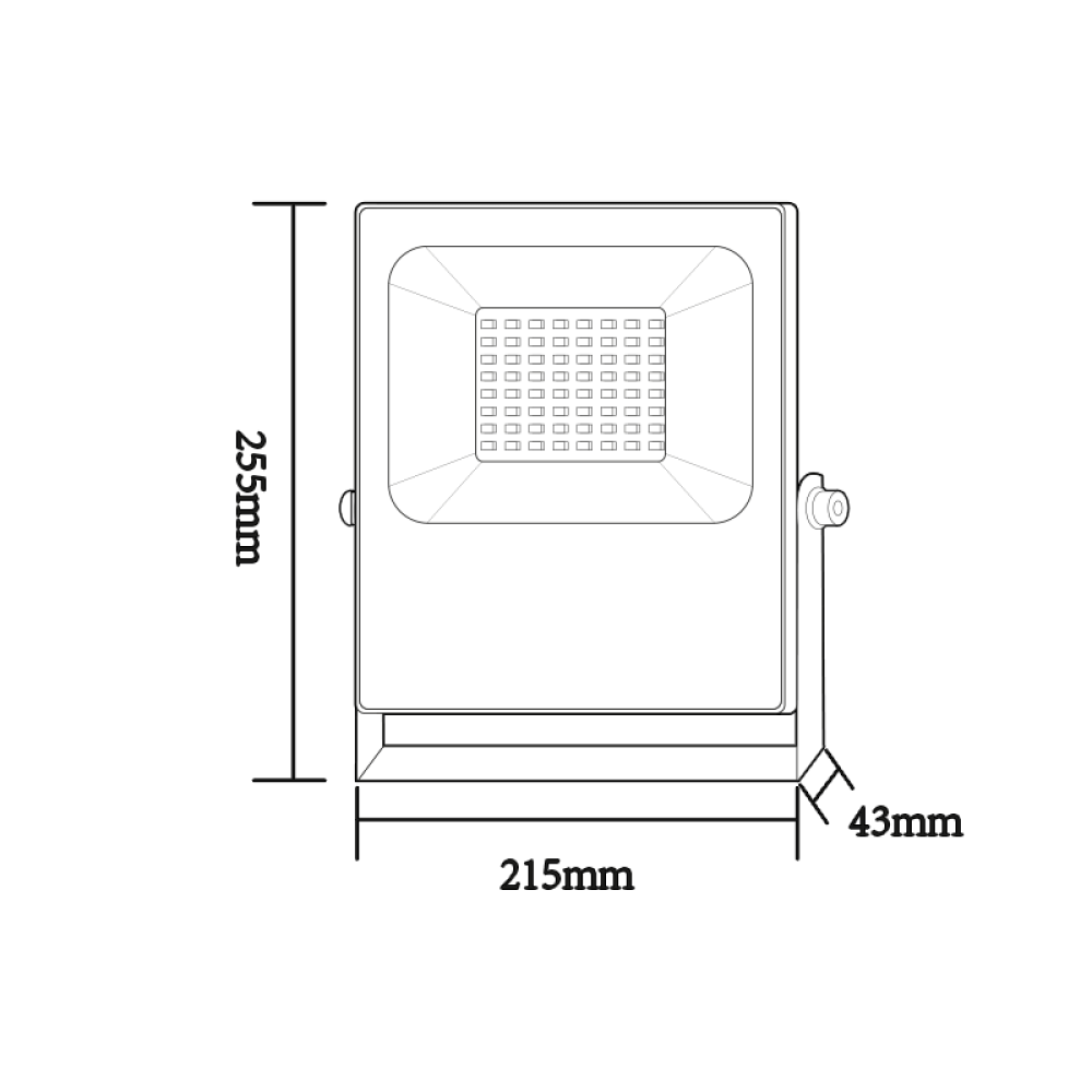 LED Προβολέας 50W RGBW Φωτός IP66 Q50RGBW