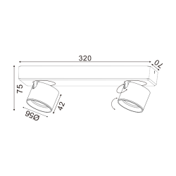 Επιτοίχιο Φωτιστικό LED  PLUTO RA33LEDS32WH