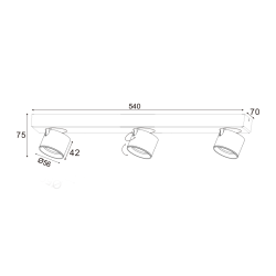 Επιτοίχιο Φωτιστικό LED PLUTO RA33LEDS54WH