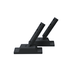 ROOFPATH SET OF 2PCS BLACK BASE HOLDER WITH 45° ADJUSTABLE ROD  -ROPAB