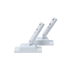ROOFPATH SET OF 2PCS WHITE BASE HOLDER WITH 45° ADJUSTABLE ROD  -ROPAW