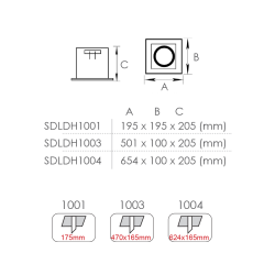 ΚΟΝΣΟΛΑ ΤΕΤΡΑΠΛΗ ΠΑΡ/ΜΗ MULTILIGHT ΝΙΚΕΛ ΜΑΤ  -SDLDH1004BN