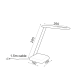 ΜΑΥΡΟ ΦΩΤΙΣ.ΓΡΑΦΕΙΟΥ LED 6W 480Lm Dimmabl 3.000K/6.000Κ 230V FUTUR  -SF1408LED640B