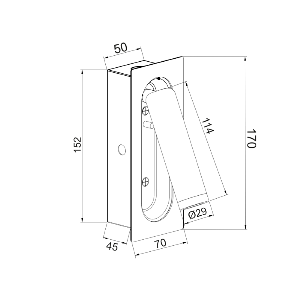 Φωτιστικό Τοίχου LED AIAS SF701LEDB